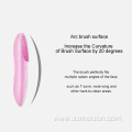 Wireless charging sonic silicone facial cleansing brush